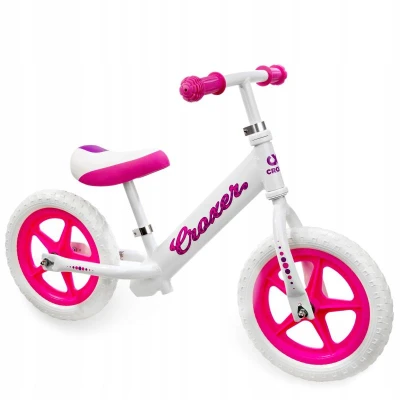 Croxer Cadea 12 white/pink dětské odrážedlo