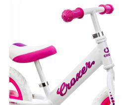 Croxer Cadea 12 white/pink dětské odrážedlo
