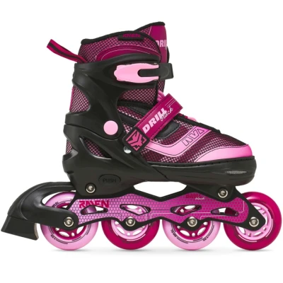 Raven Drill Black/Claret ABEC7 dětské kolečkové brusle