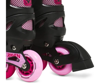 Raven Drill Black/Claret ABEC7 dětské kolečkové brusle