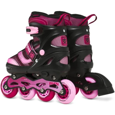 Raven Drill Black/Claret ABEC7 dětské kolečkové brusle