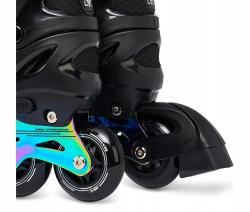 Raven Drill Black/Neo Chrome 2v1 detské korčule IBA EU 30-33, pánske (hokejové) (VÝPREDAJ)