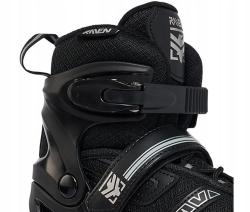 Raven Drill Black/Neo Chrome 2v1 detské korčule IBA EU 30-33, pánske (hokejové) (VÝPREDAJ)