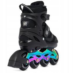 Raven Drill Black/Neo Chrome 2v1 detské korčule IBA EU 30-33, pánske (hokejové) (VÝPREDAJ)