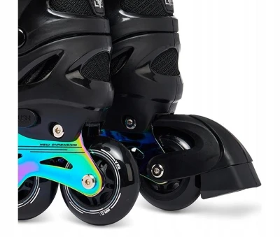 Raven Drill Black/Neo Chrome dětské kolečkové brusle