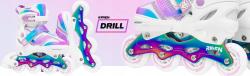 Raven Drill White/Neo Chrome 3v1 dětské kolečkové brusle