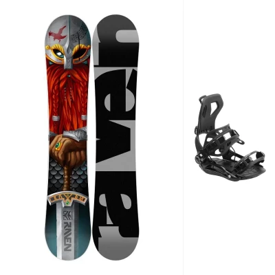 Raven Dwarf pánský snowboard + Hatchey Fastec snowboardové vázání