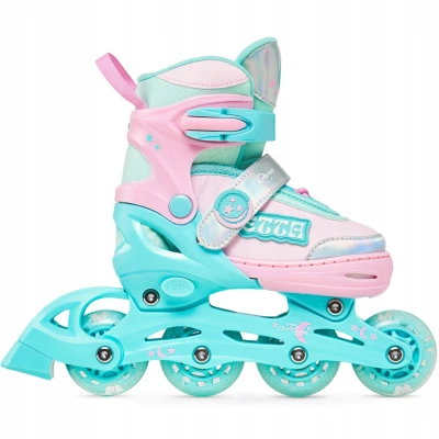 Raven Etta Mint/Pink 2v1 dětské kolečkové brusle