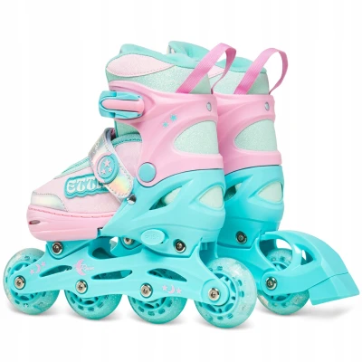 Raven Etta Mint/Pink 2v1 dětské kolečkové brusle
