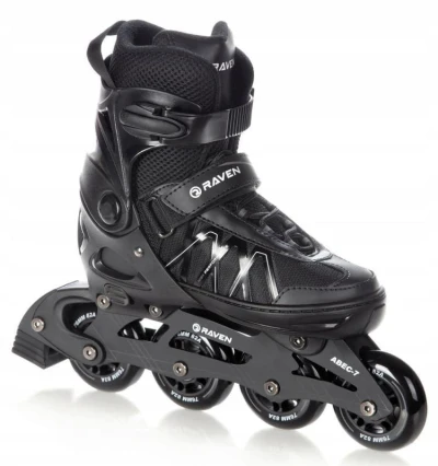Raven Expert 80mm black dětské kolečkové brusle POUZE EU 40-43 (VÝPRODEJ)