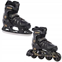 Raven Expert 80mm gold dětské brusle 2v1 POUZE EU 37-40, pánský (hokejový) (VÝPRODEJ)