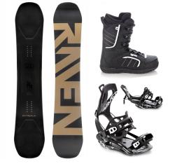 Raven Extremum Carbon snowboard + Raven Fastec FT360 black viazanie + Raven Target obuv