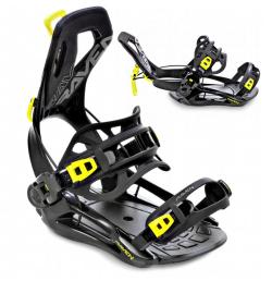 Raven RAGE Fastec FT360 black/lime snowboardové vázání