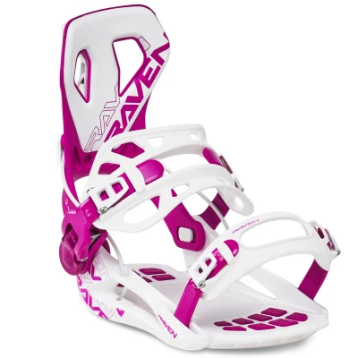 Raven Fastec FT360 White/Fuchsia dámské snowboardové vázání + sleva 300,- na příslušenství