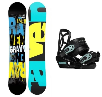 Raven Gravy junior mini dětský snowboard + Gravity Cosmo vázání Raven Gravy junior mini dětský snowboard + Gravity Cosmo vázání