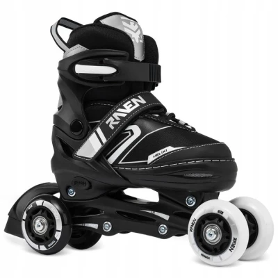 Raven Helixi Black/Grey 3v1 dětské kolečkové brusle - LED kolečka