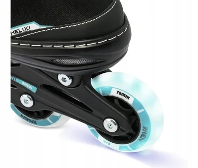 Raven Helixi Black/Mint 3v1 dětské kolečkové brusle - Led kolečka POUZE EU 30-33 (VÝPRODEJ)