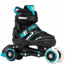 Raven Helixi Black/Mint 3v1 dětské kolečkové brusle - Led kolečka