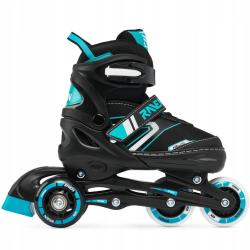 Raven Helixi Black/Mint 3v1 dětské kolečkové brusle - Led kolečka