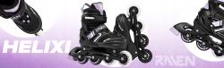 Raven Helixi Black/Violet 3v1 dětské kolečkové brusle - Led kolečka