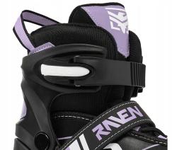 Raven Helixi Black/Violet 3v1 dětské kolečkové brusle - Led kolečka