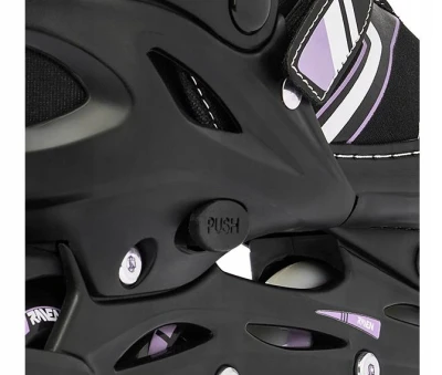 Raven Helixi Black/Violet 4v1 dětské kolečkové brusle - Led kolečka