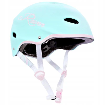 Raven F511 mint/pink dětská helma na brusle, skate a koloběžku Raven F511 mint/pink dětská helma na brusle, skate a koloběžku
