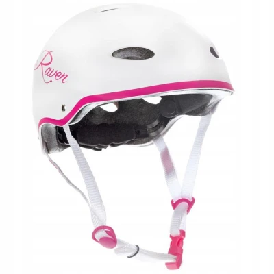 Raven F511 white/pink helma Raven F511 white/pink helma