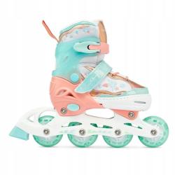 Raven Isla Orange/Mint dětské kolečkové brusle 3v1 - Led kola POUZE EU 34-37 (VÝPRODEJ)