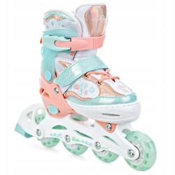 Raven Isla ORANGE/MINT detské kolieskové korčule - svietiace kolieska LED IBA EU 34-37 (VÝPREDAJ) Raven Isla ORANGE/MINT detské kolieskové korčule - svietiace kolieska LED IBA EU 34-37 (VÝPREDAJ)