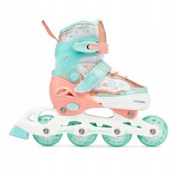 Raven Isla Orange/Mint dětské kolečkové brusle 3v1 - Led kola