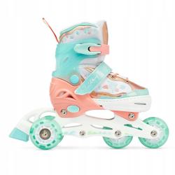 Raven Isla Orange/Mint 4v1 dětské brusle - LED kola
