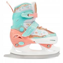 Raven Isla Orange/Mint 2v1 dětské brusle - svítící kola LED