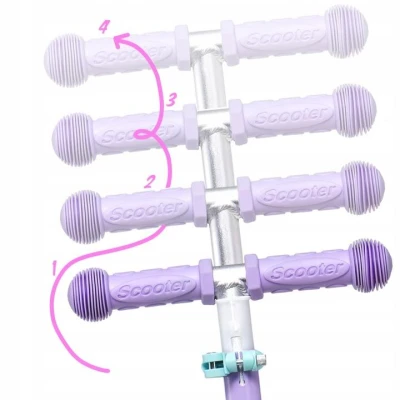 Raven Laviana Unicorn s LED koly violet/mint dětská tříkolová koloběžka