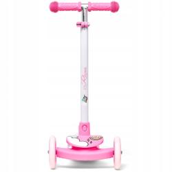 Raven Laviana Unicorn s LED koly white/pink dětská tříkolová koloběžka