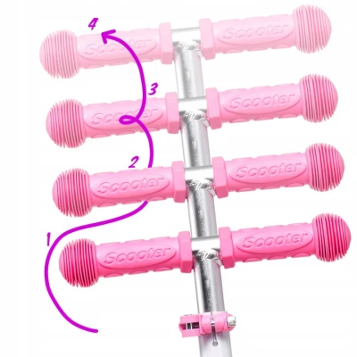 Raven Laviana Unicorn s LED koly white/pink dětská tříkolová koloběžka