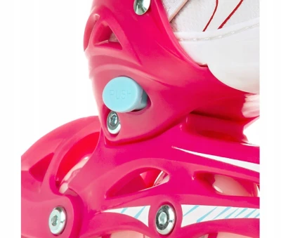 Raven Lia PINK dětské kolečkové brusle 2v1 s LED