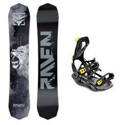 Raven Lion pánsky snowboard + Raven RAGE Fastec FT360 black/lime viazanie