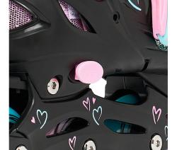 Raven Loret Glitter Black/Mint/Pink dětské brusle 3v1 - LED kolečka