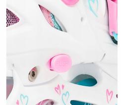 Raven Loret Glitter White/Mint/Pink 4v1 dětské brusle - Led kolečka