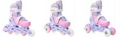 Raven Loret LILA/PINK 3v1 dětské inline brusle - svítící kola LED