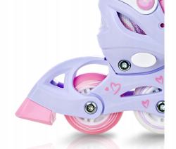 Raven Loret LILA/PINK 3v1 dětské inline brusle - svítící kola LED