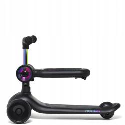 Raven Lumiloo Black / Neo Chrome detská kolobežka 2v1 s LED podsvietením