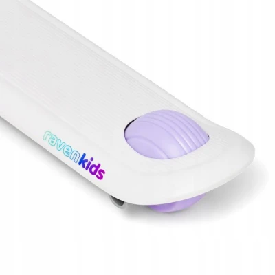Raven Lumiloo White / Neo Chrome dětská koloběžka 2v1 s LED podsvícením