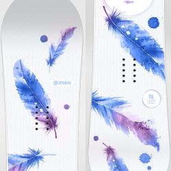 Raven Mia White snowboard + Raven Fastec FT360 white vázání + Raven Pearl white boty
