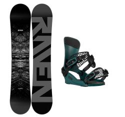 Raven Mystic snowboard + Gravity Drift steel green viazanie