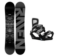 Raven Mystic snowboard + Gravity Indy black/white viazanie