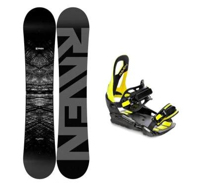 Raven Mystic snowboard + Raven S230 lime vázání