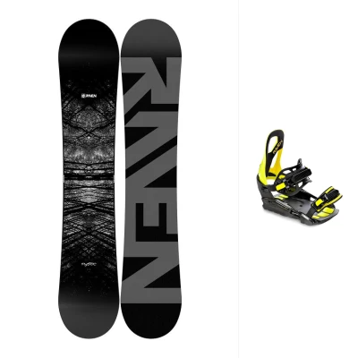 Raven Mystic snowboard + Raven S230 lime vázání