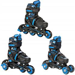 Raven Nollan 3v1 detské kolieskové korčule - LED koliesko